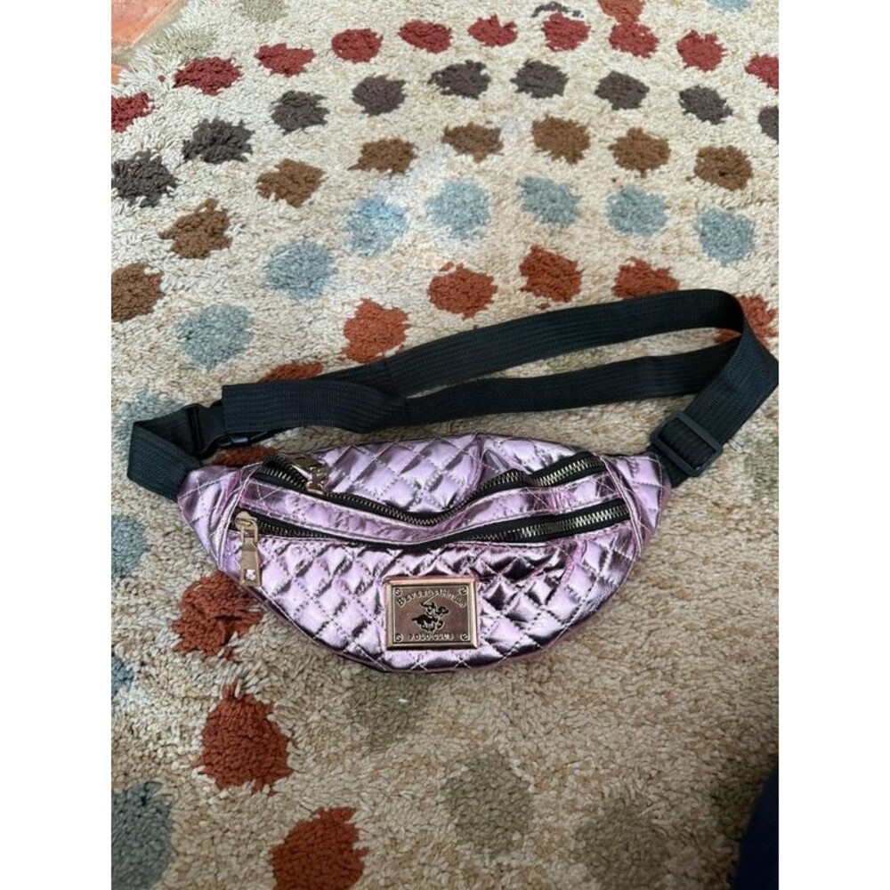 Hot pink Fanny pack Beverly Hills polo club